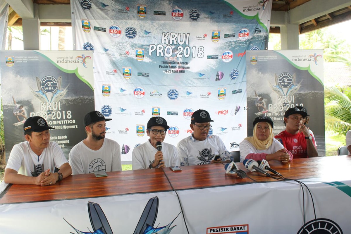 Thrilling Krui Pro 2018 Surfing Competition at Tanjung Setia Beach, Lampung