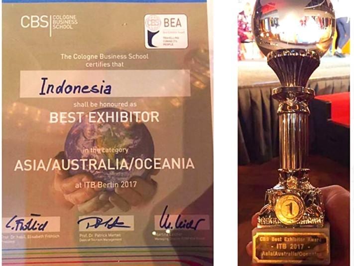 Indonesia Pavilion at ITB 2017 Wins (again) Best Exhibitor Award