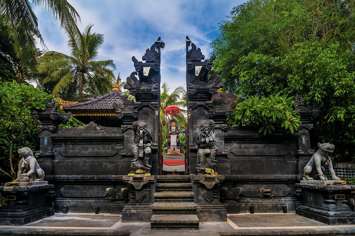 a temple in Sacred Monkey Forest Sanctuary, Bali