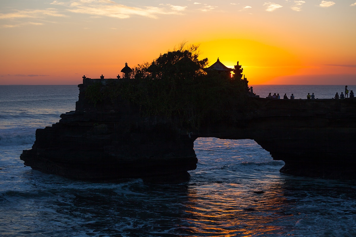 Magnificent Balinese Temple in the Open Ocean