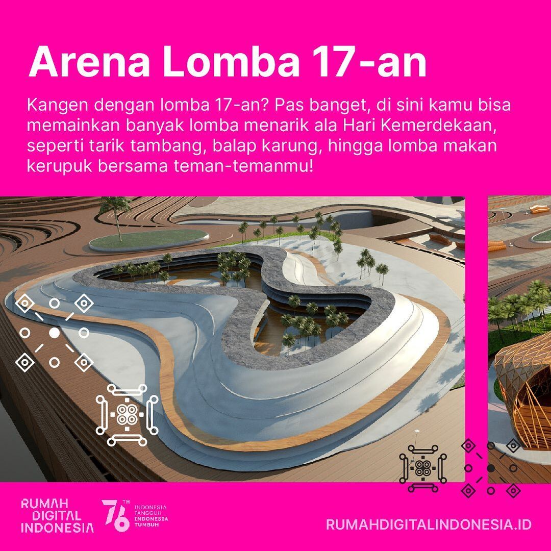 Potret Arena Lomba 17-an Rumah Digital Indonesia
