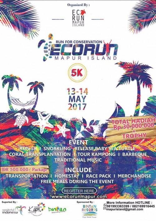 Eco Run MAPUR Island 2017:  Run 5K - Conserve Marine Biodiversity