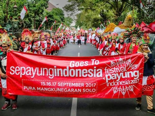 Indonesia Umbrella Festival 2017 at Pura Mangkunegaran, Solo