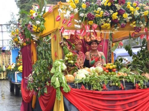 The Colorful Flowers and Fruits Festival 2017 of Berastagi, North Sumatra