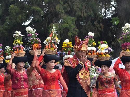 The Colorful Flowers and Fruits Festival 2017 of Berastagi, North Sumatra