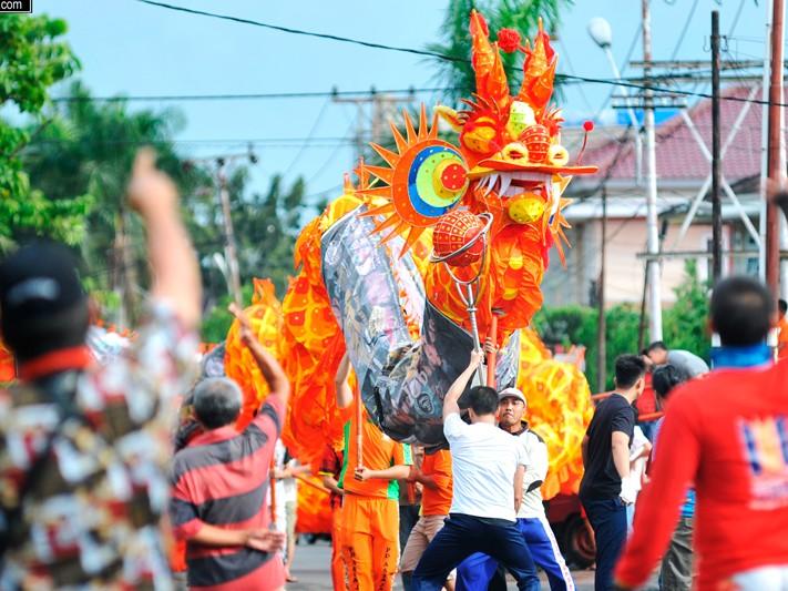 文化融合成為了北蘇拉威西萬鴉老中國新年慶祝活動最重要的部分