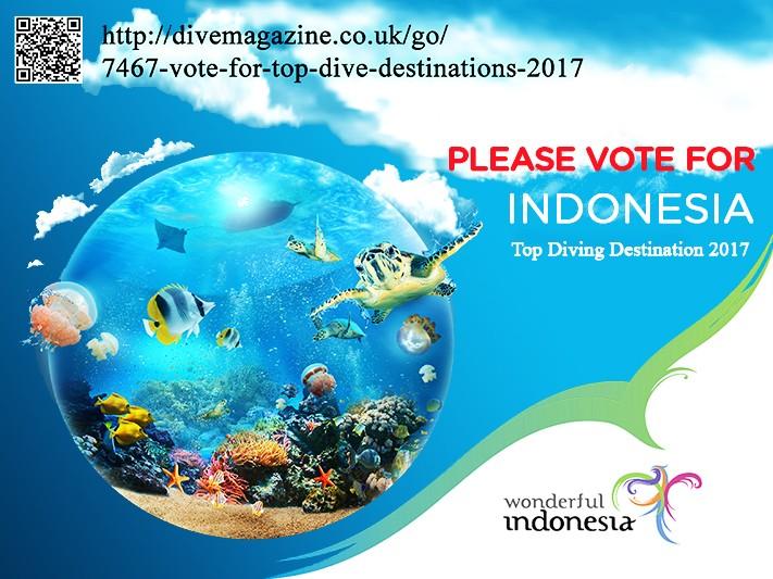 Vote Indonesia as World’s Top Dive Destination 2017
