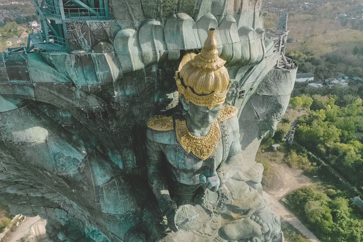 Spectacular GARUDA WISNU KENCANA STATUE on Bali in Final Stage of Completion