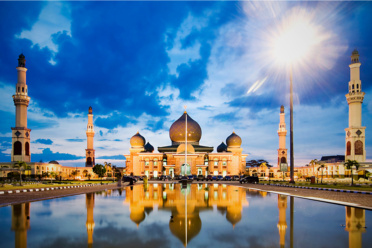 Keindahan Masjid Agung An Nur Pekanbaru, Kepulauan Riau