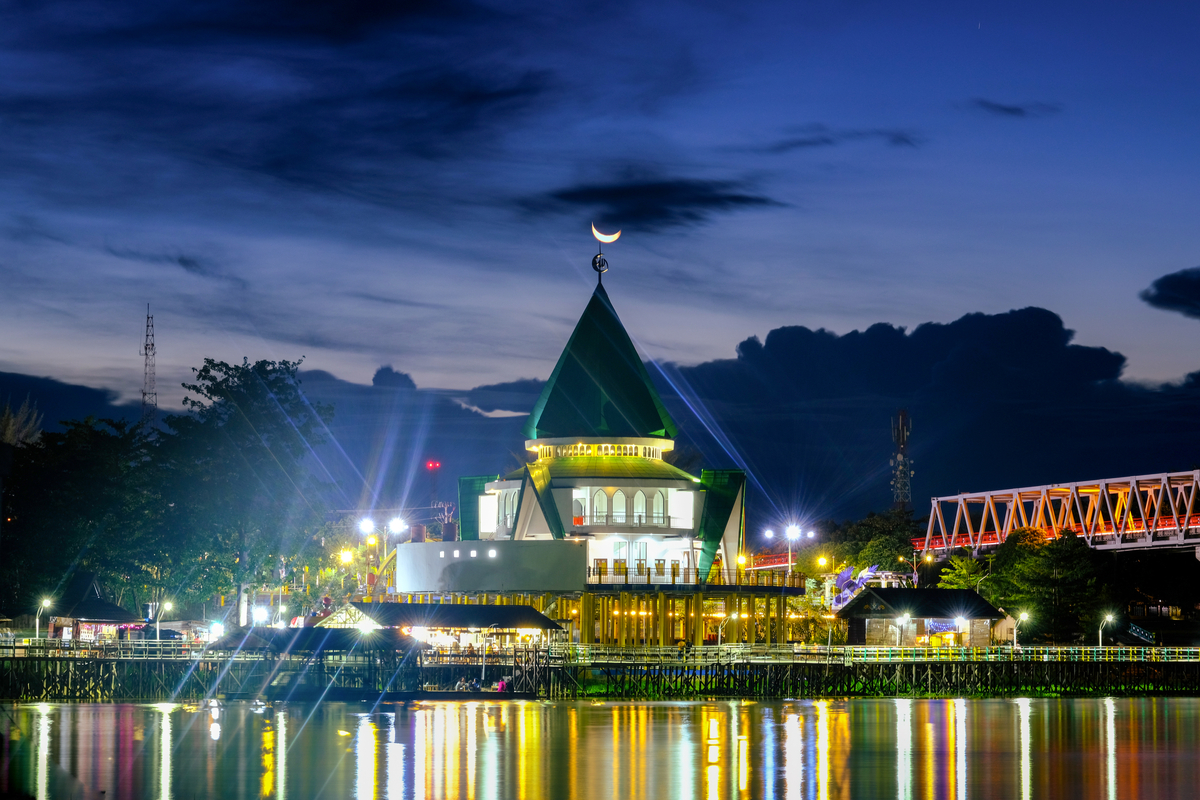 Potret Masjid Darul Amin, Palangkaraya, Kalimantan Tengah