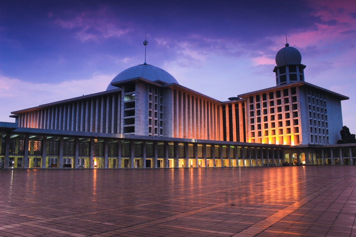 Potret megah bangunan Masjid Istiqlal di Jakarta Pusat
