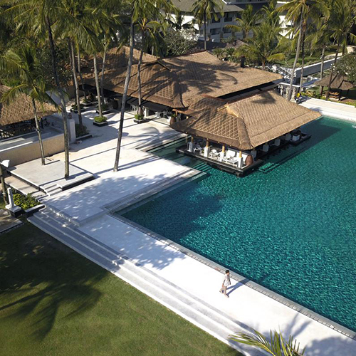 the pool area of Intercontinental Resort in Jimbaran