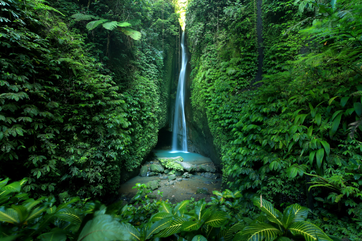 a view of Leke Leke Waterfall