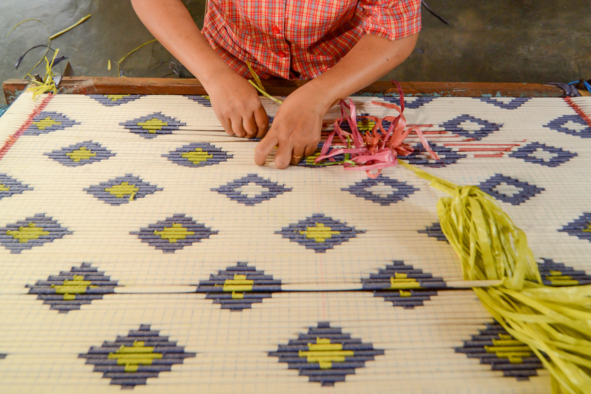 The making of Balinese traditional cloth, Endek