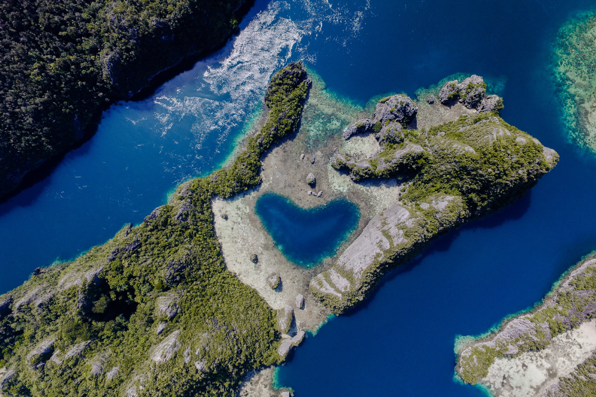 a view of Lake Karawapop from above