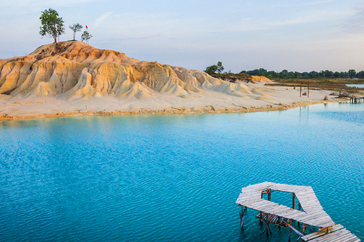 the view of Danau Biru