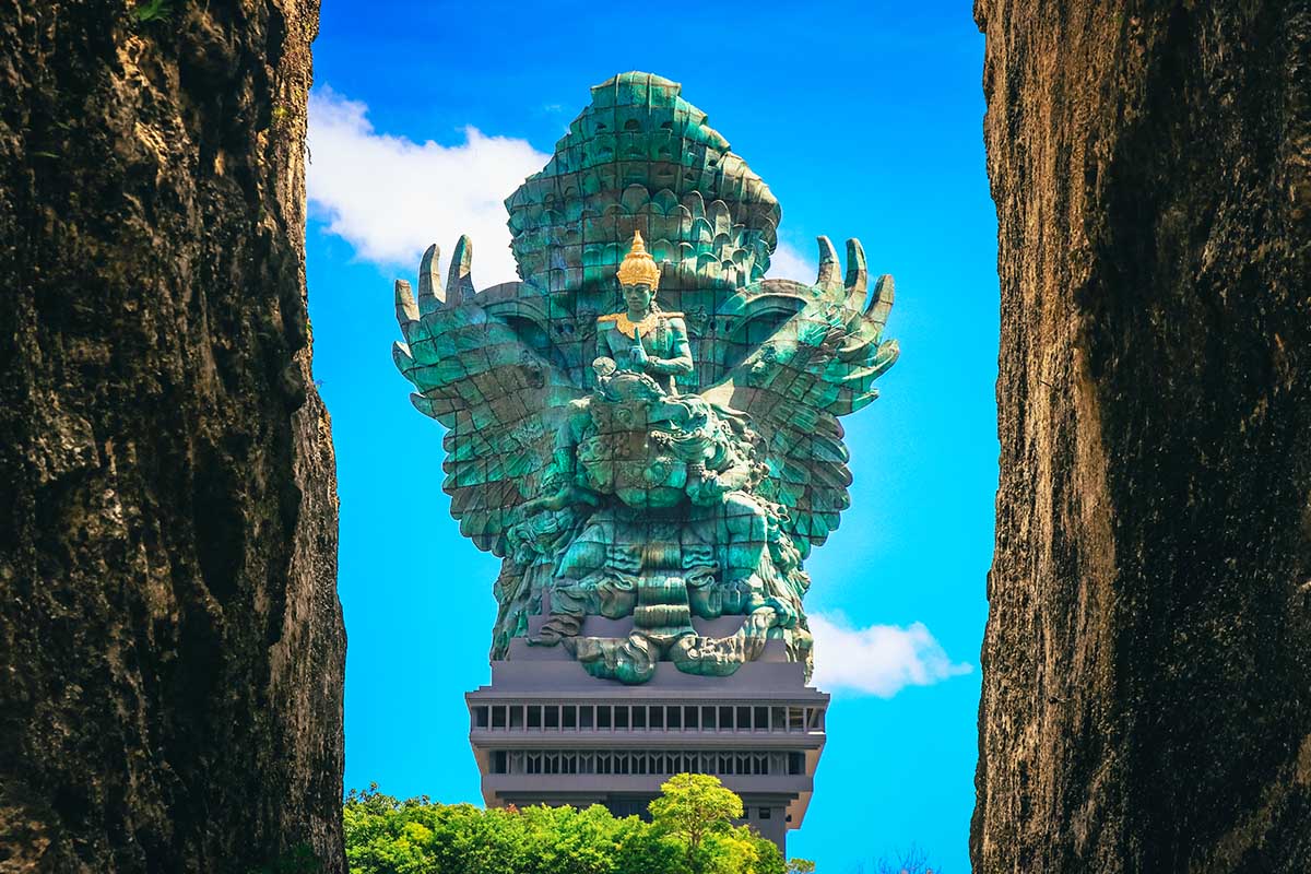 the view of Garuda Wisnu Kencana
