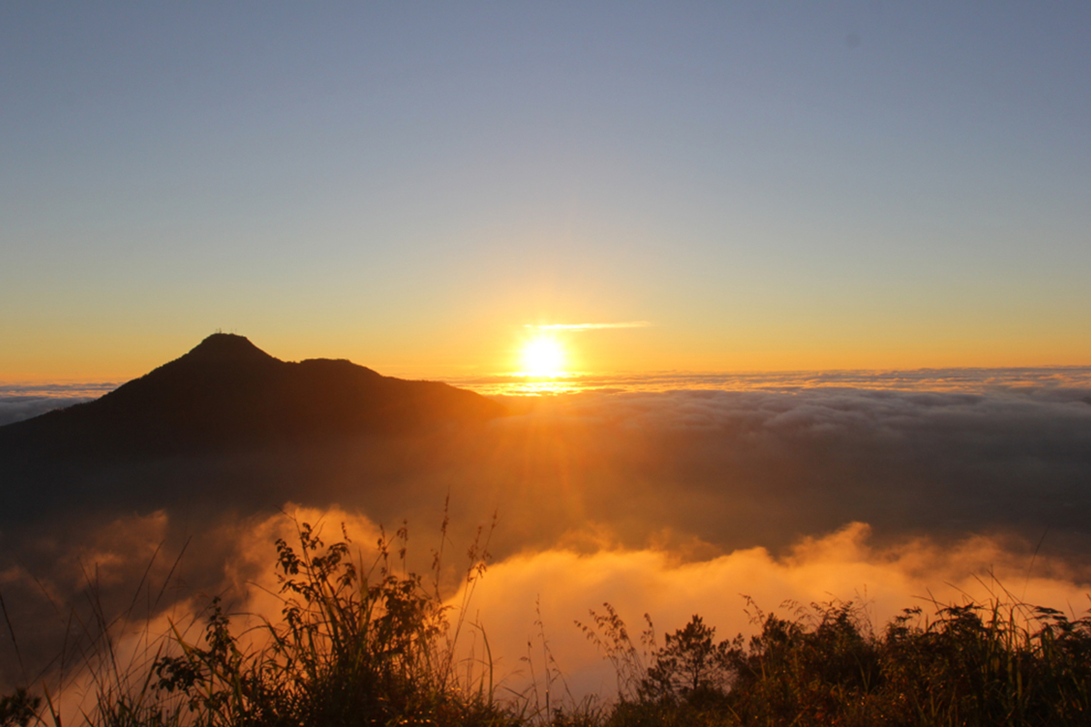 sunrise in borobudur