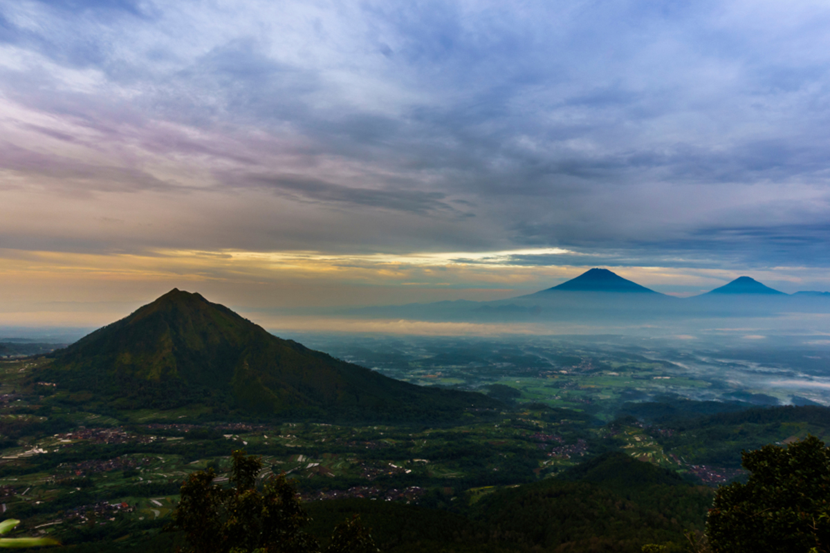 sunrise in borobudur