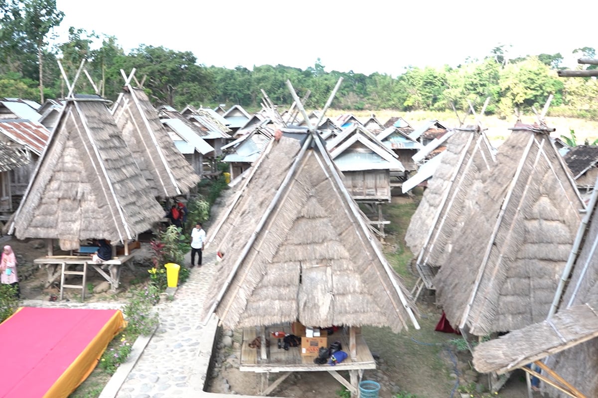 traditional Uma Lengge houses in Maria Village West Nusa Tenggara