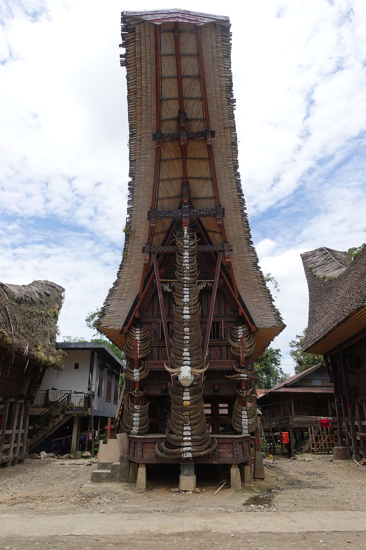 a Tongkonan house in South Sulawesi