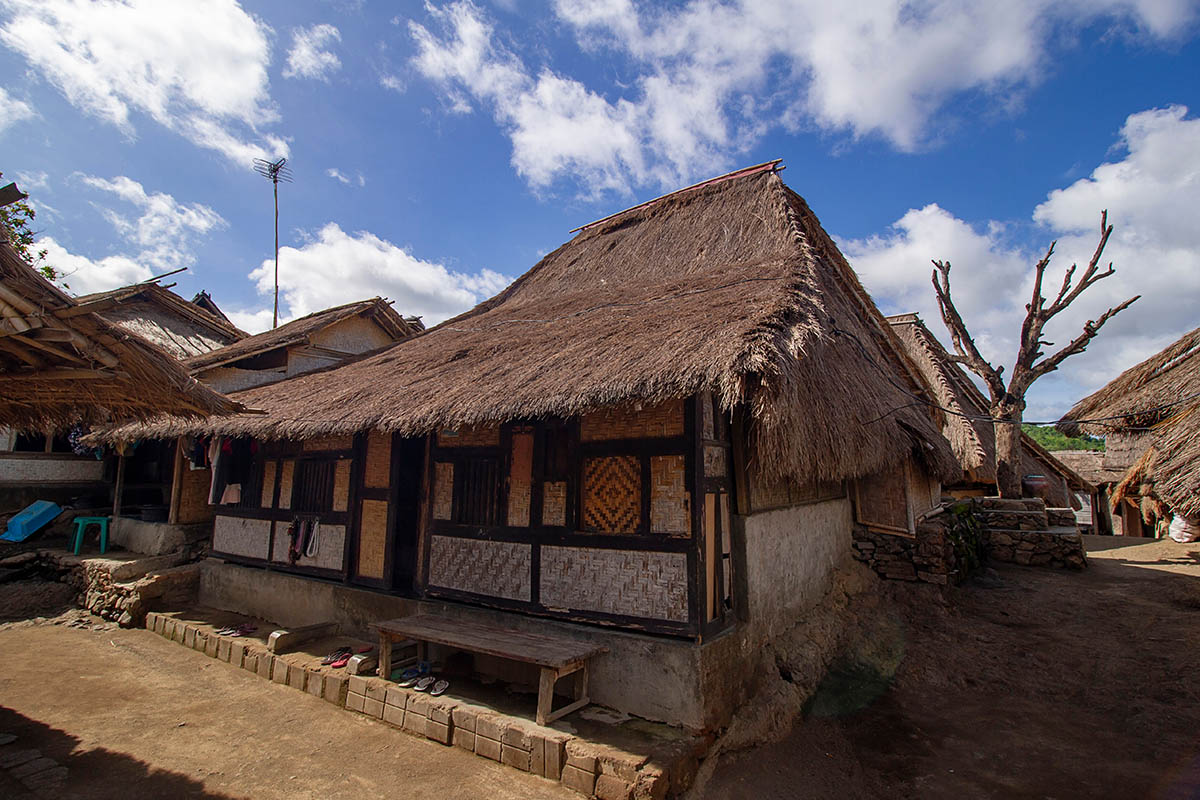 a Sasak houses in West Nusa Tenggara