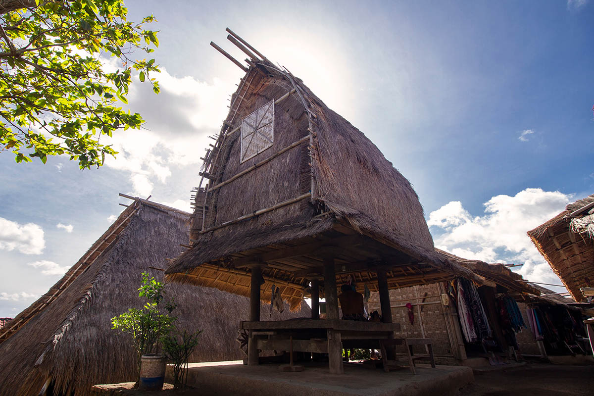 a Sasak house in West Nusa Tenggara