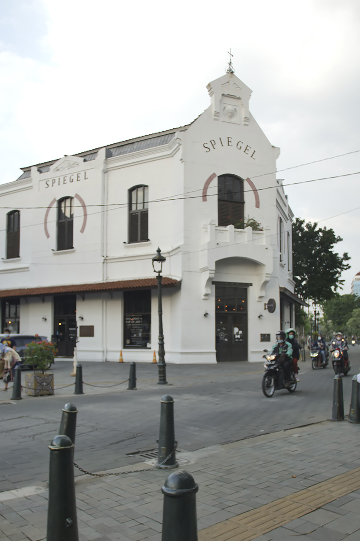 The Spiegel building occupied by Spiegel cafe