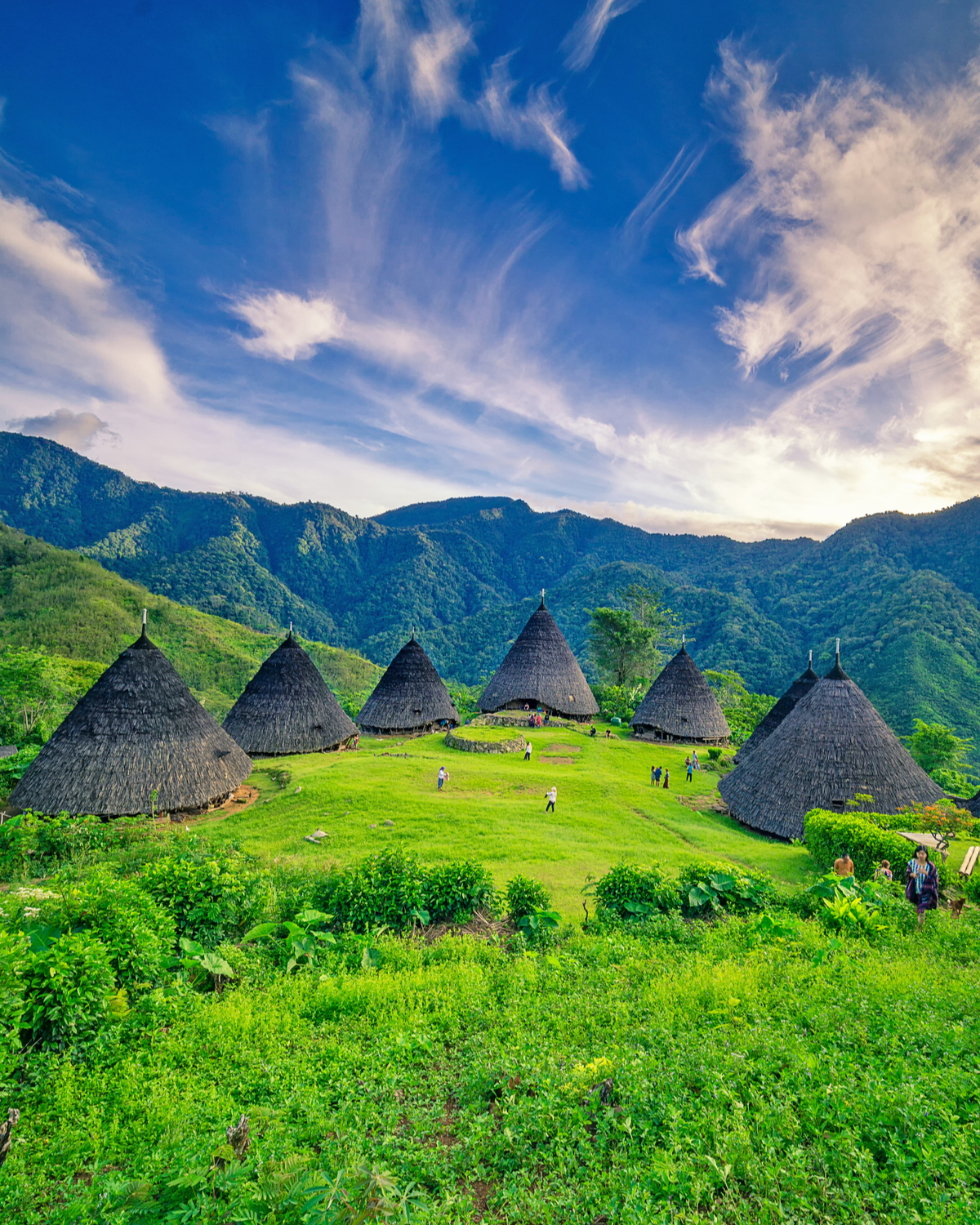 the scenery of Wae Rebo Village