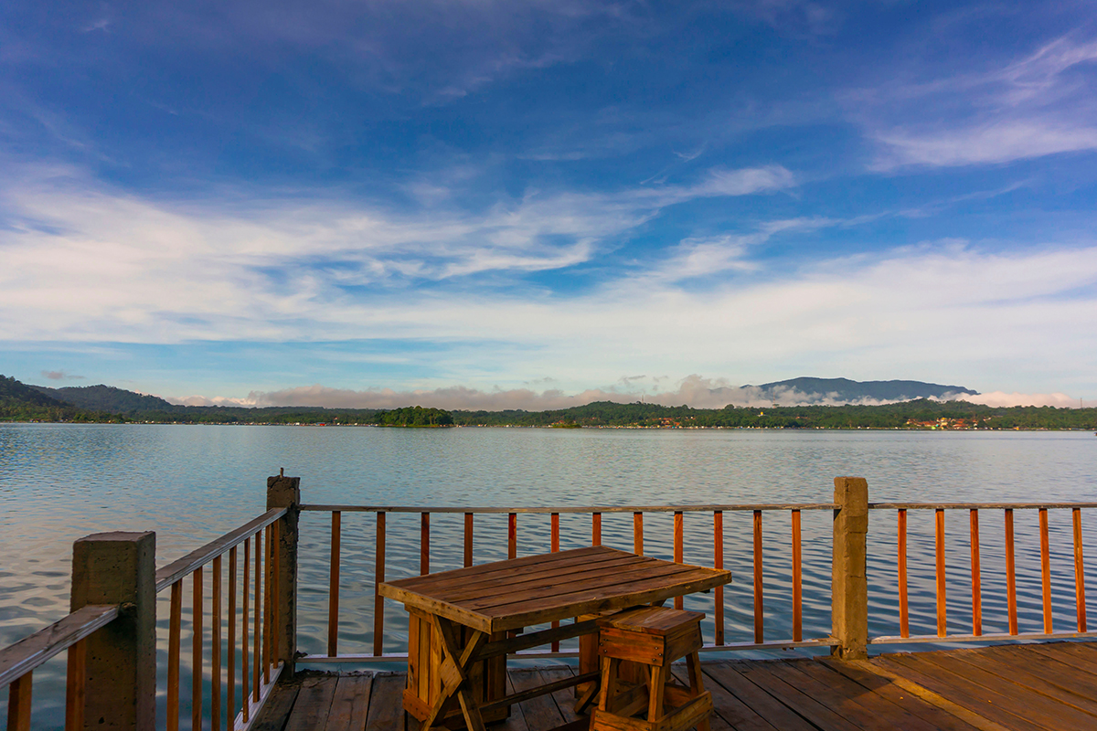 Pemandangan indah di Waduk Darma, Kuningan, Jawa Barat