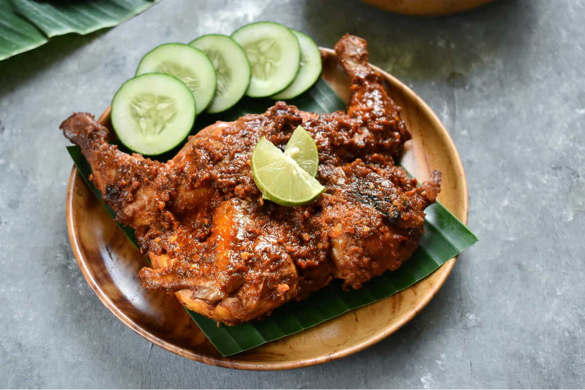a plate of Ayam Taliwang