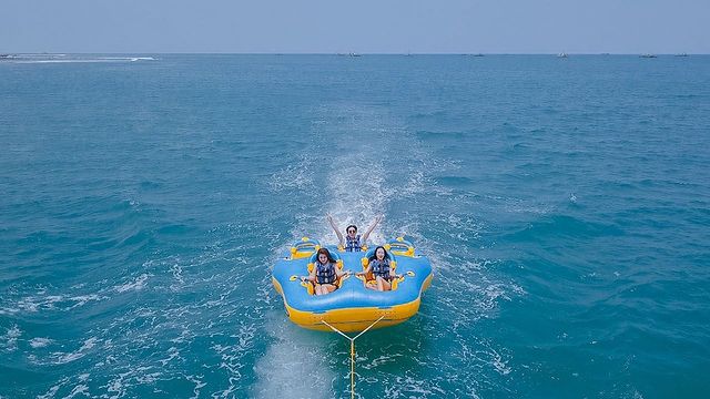 a water sport activity in Tanjung Lesung beach