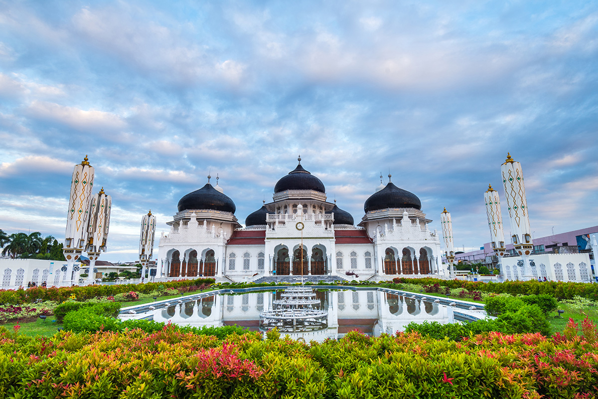 Masjid Raya Baiturrahman di Banda Aceh