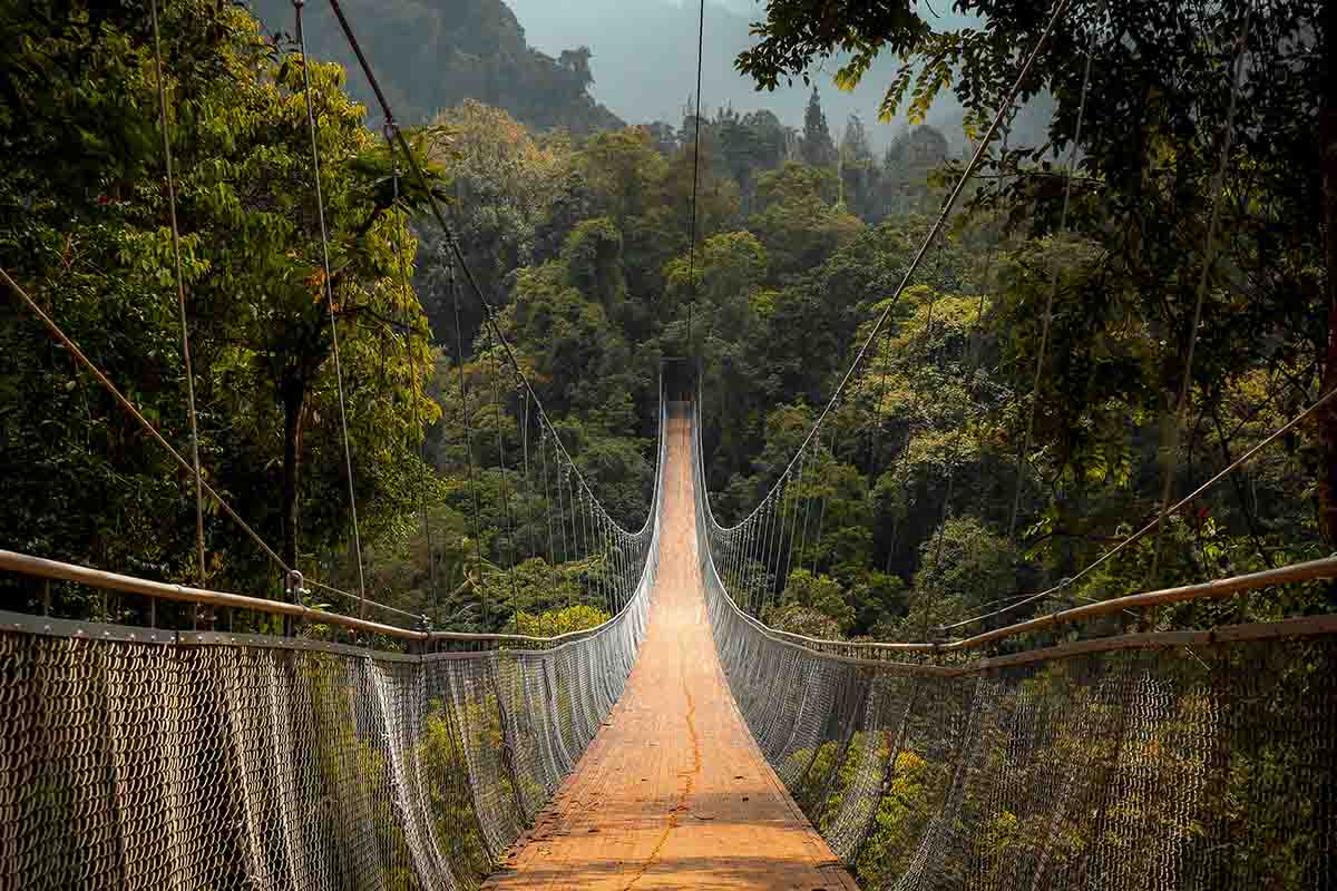 Jembatan instagrammable Situ Gunung di Sukabumi, Jawa Barat