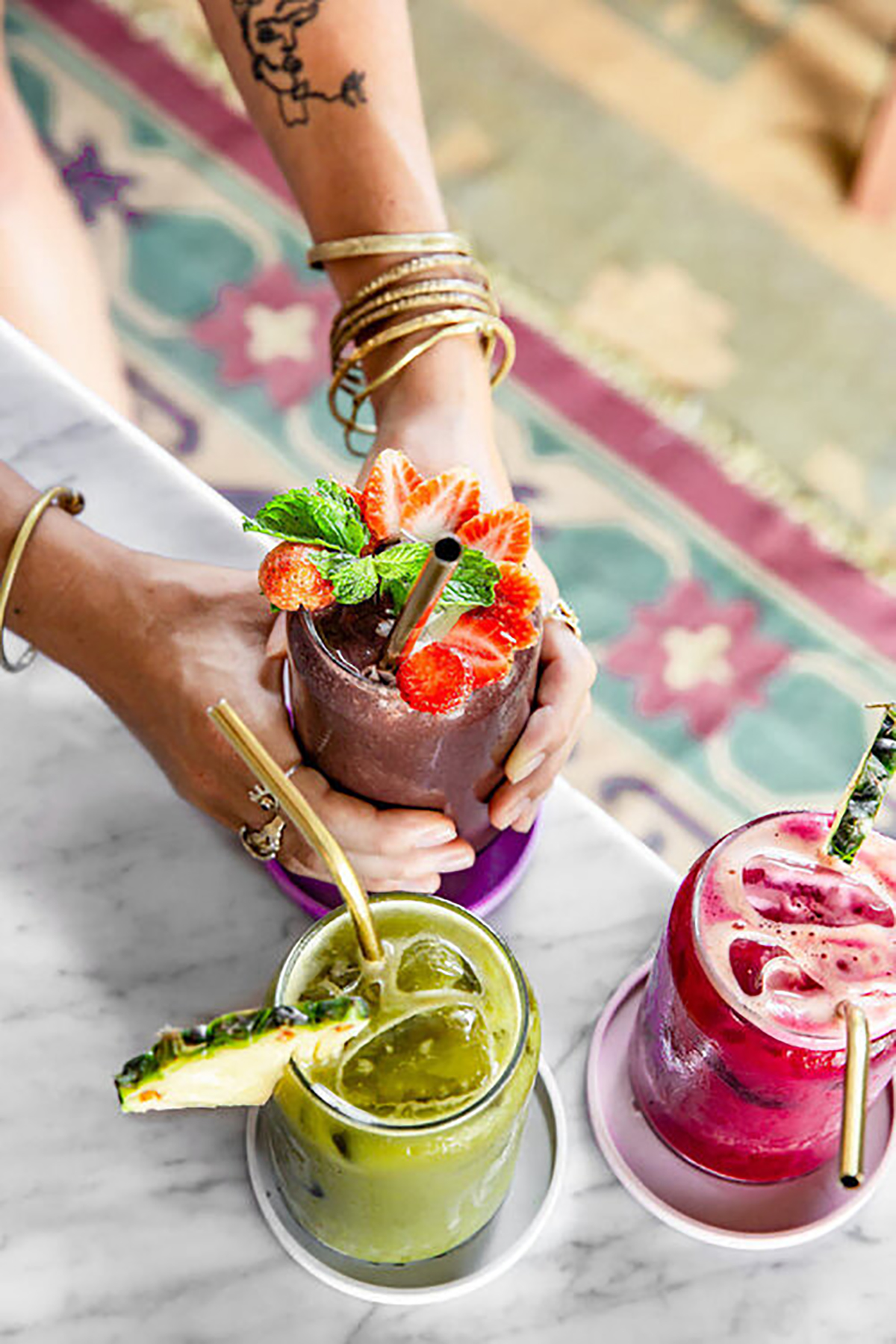 minuman yang disajikan di The Loft Bali
