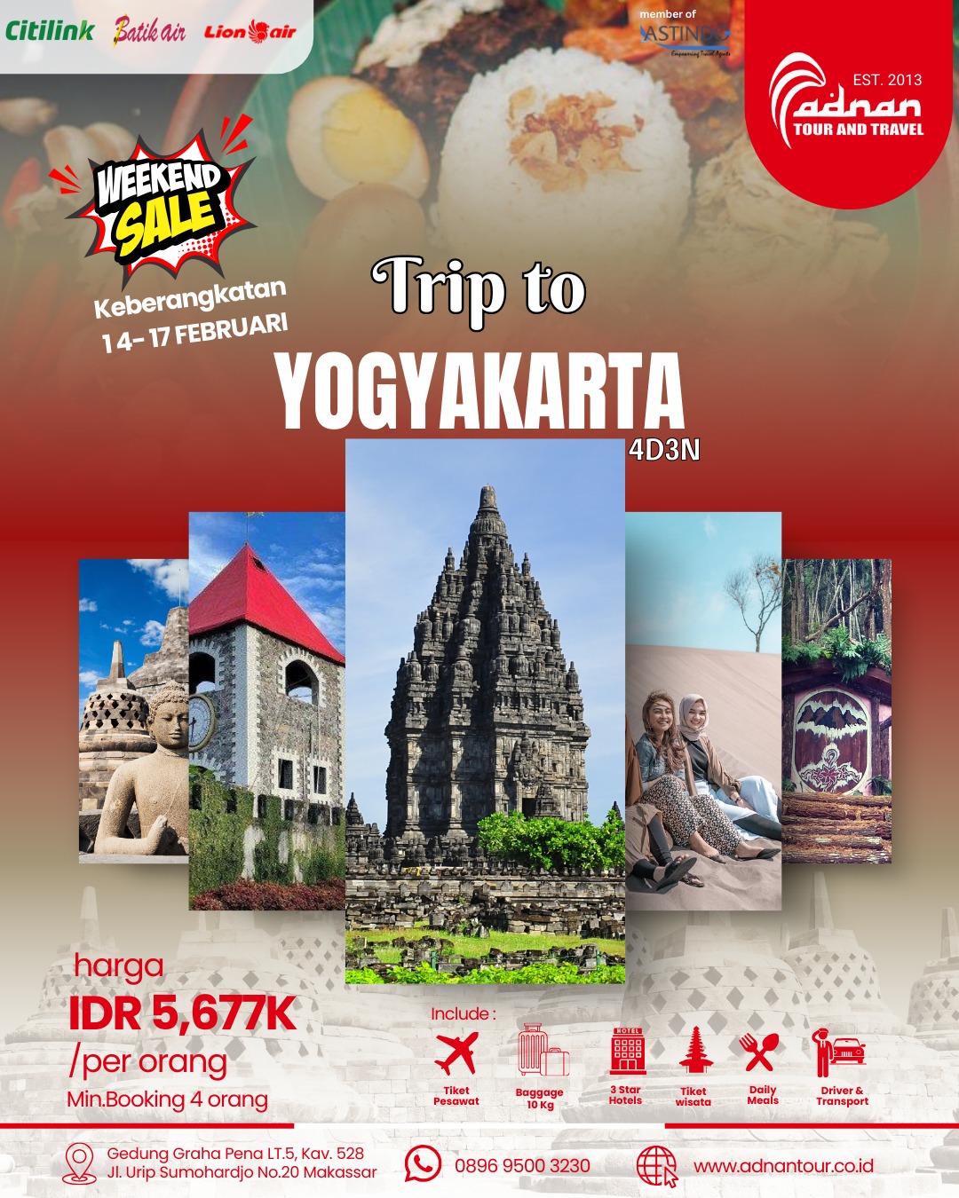 EXPLORE JOGJA 4D3N