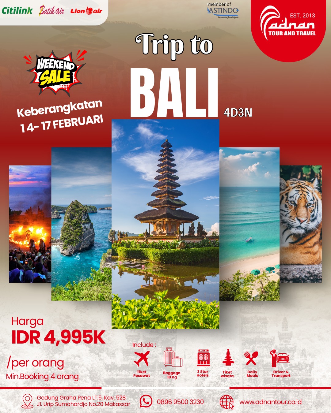 4D3N EXPLORE BALI