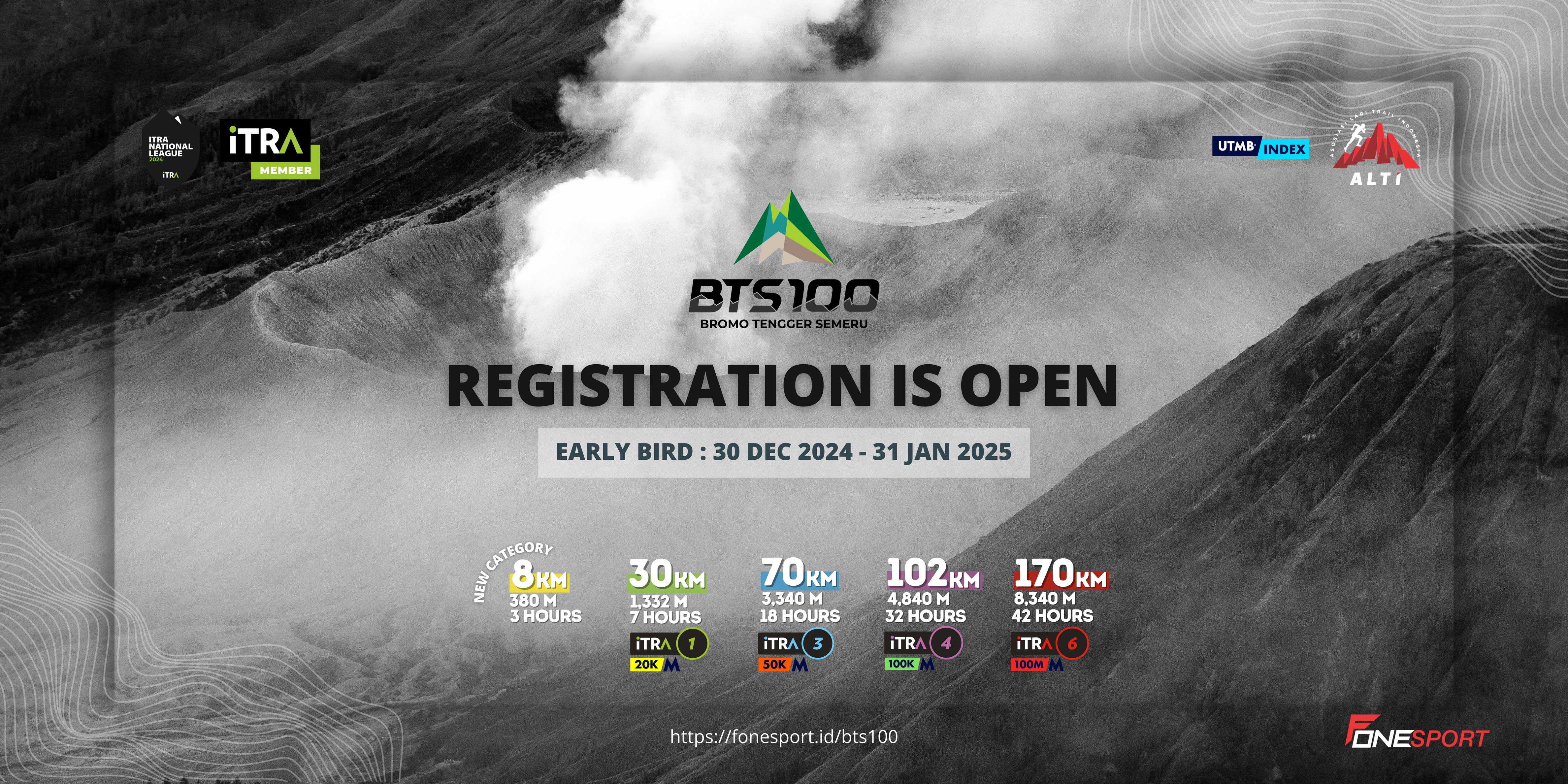 BTS 100: Lari dengan Rute Eksotis TN Bromo Tengger Semeru