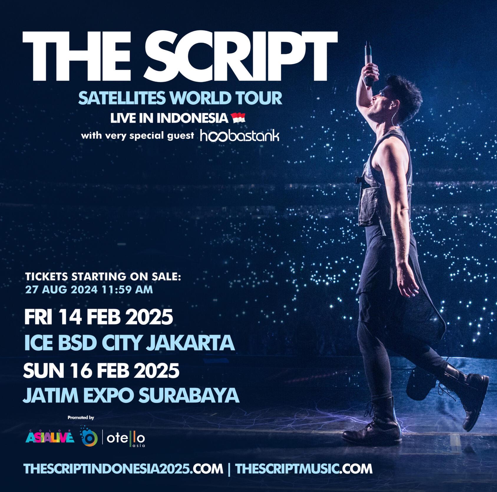 The Script Satellites World Tour Live in Indonesia - Surabaya