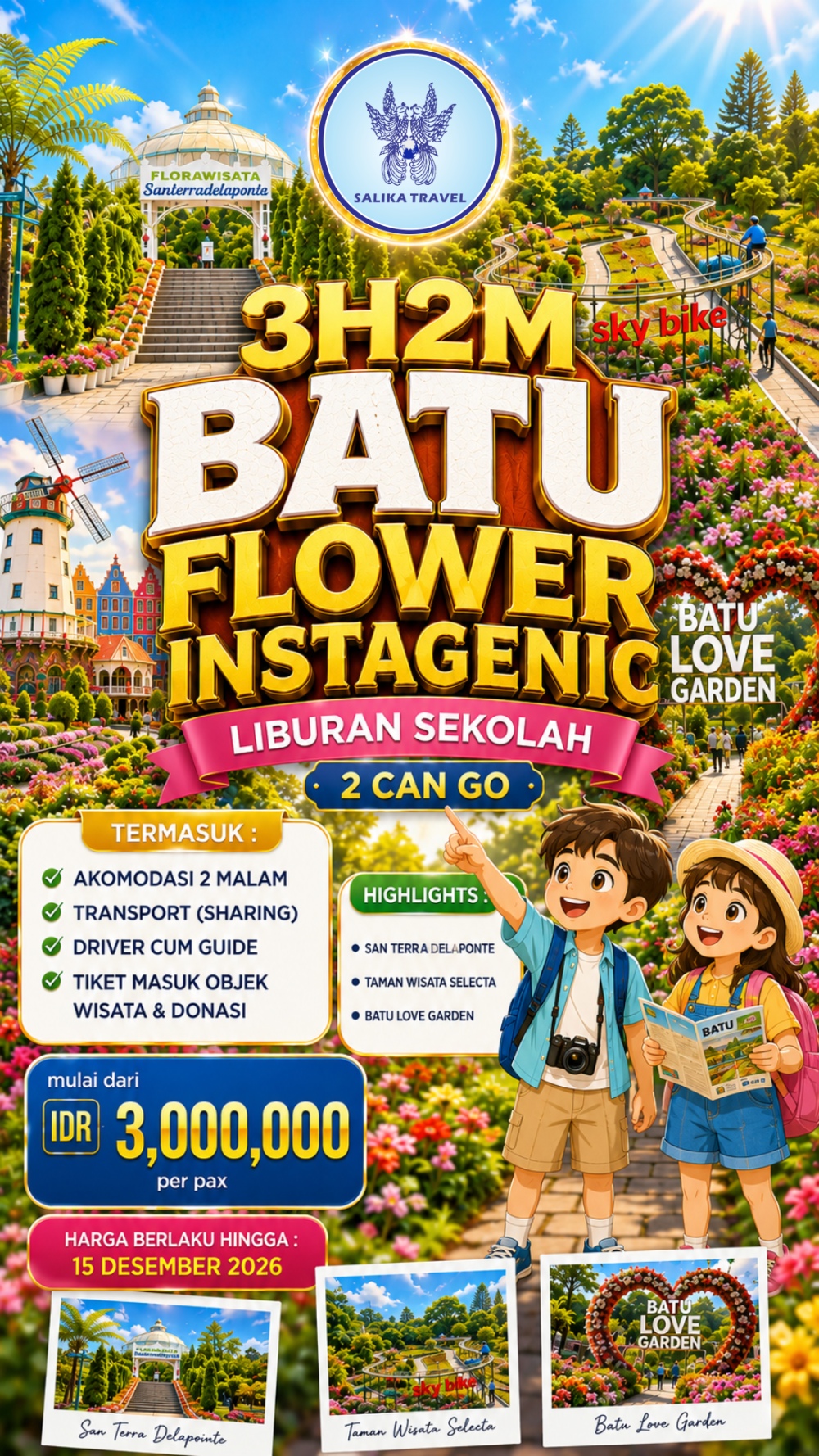 3H2M Batu Flower Instagenic - 2 Can Go