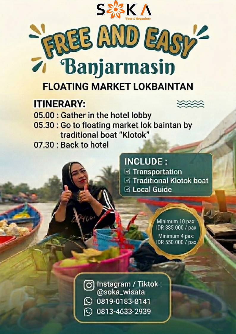 Free and Easy Banjarmasin Floating market