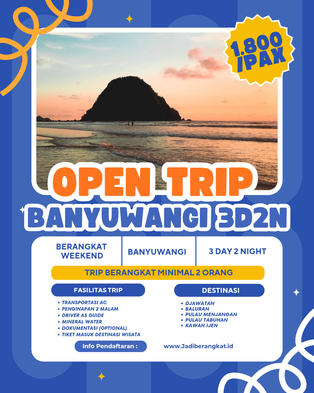Open Trip Banyuwangi 3D2N