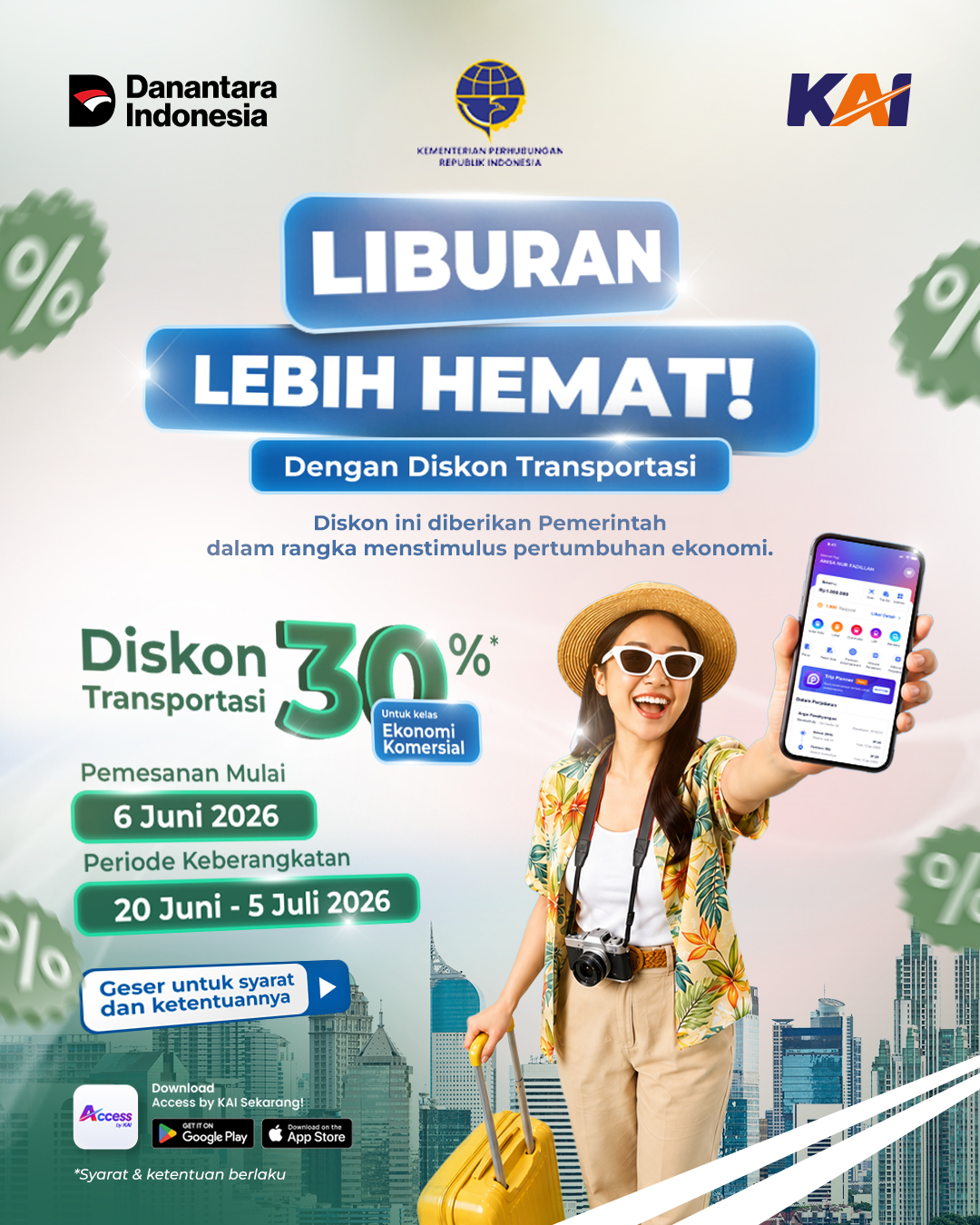 Diskon Tiket Kereta Api hingga 30% untuk Jelajahi Nusantara