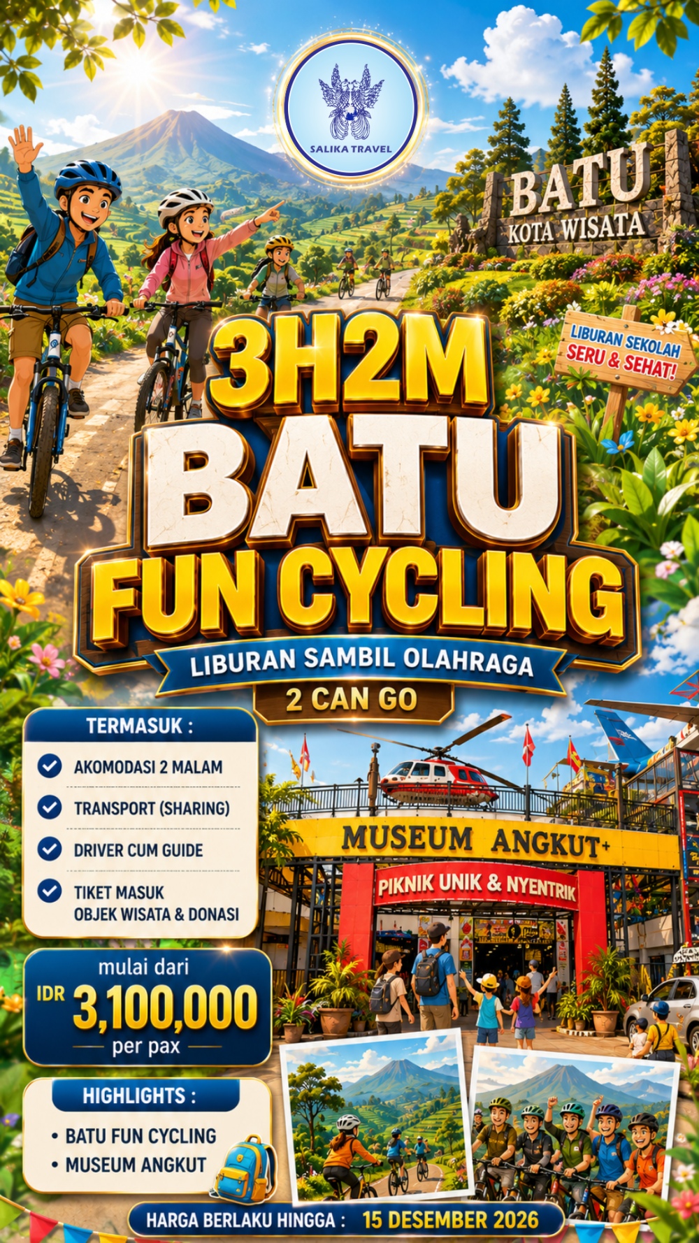 3H2M Batu Fun Cycling - 2 Can Go