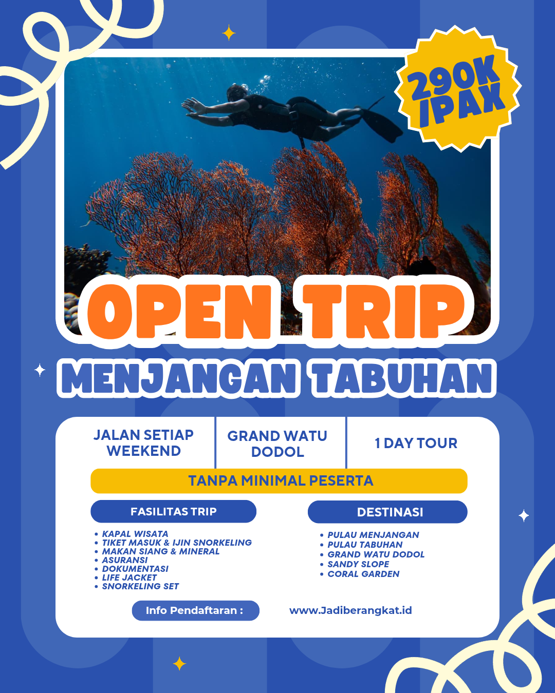 Paket Wisata Pulau Menjangan dan Tabuhan