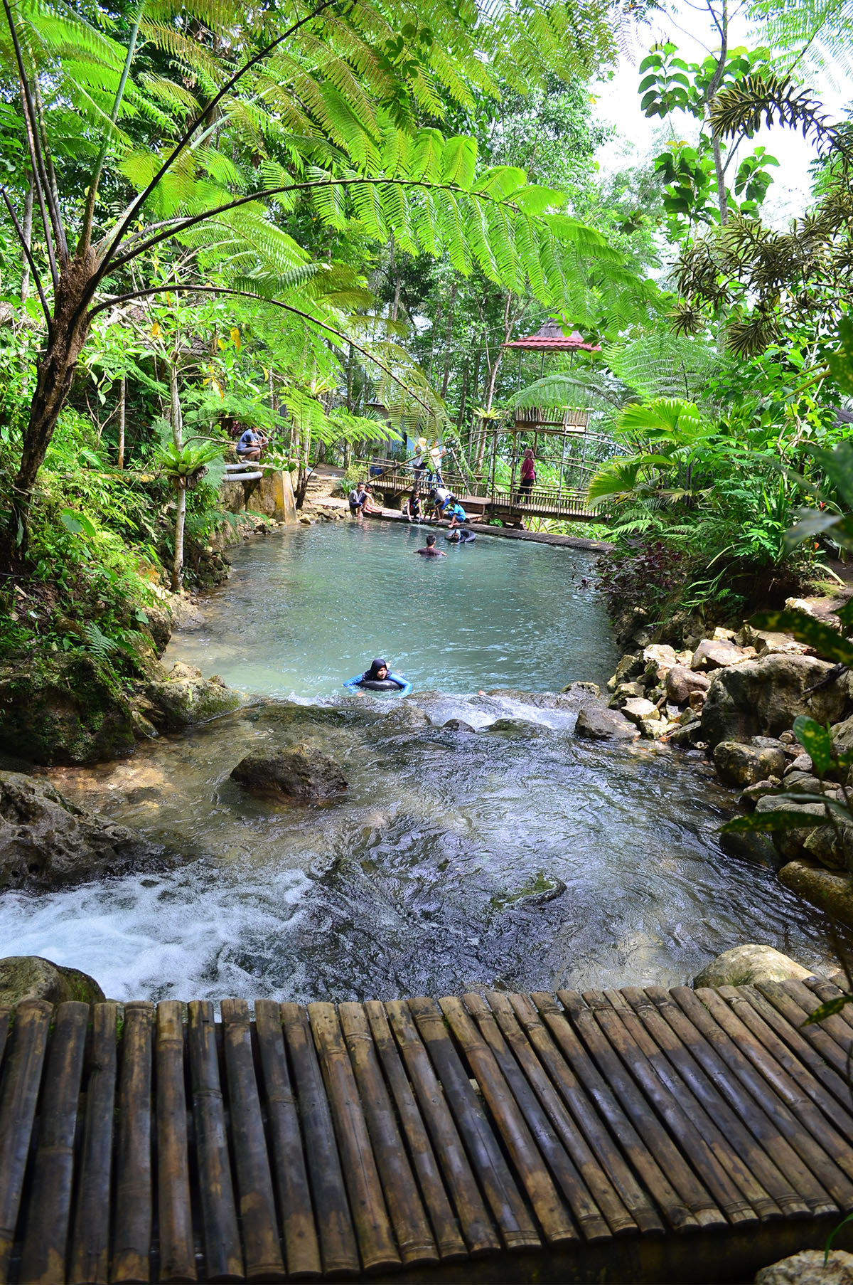 Kolam di Ekowisata Taman Sungai Mudal