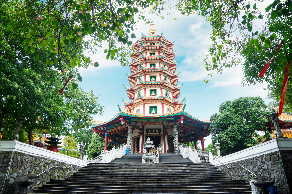 Potret arsitektur Kelenteng Sam Poo Kong, Semarang