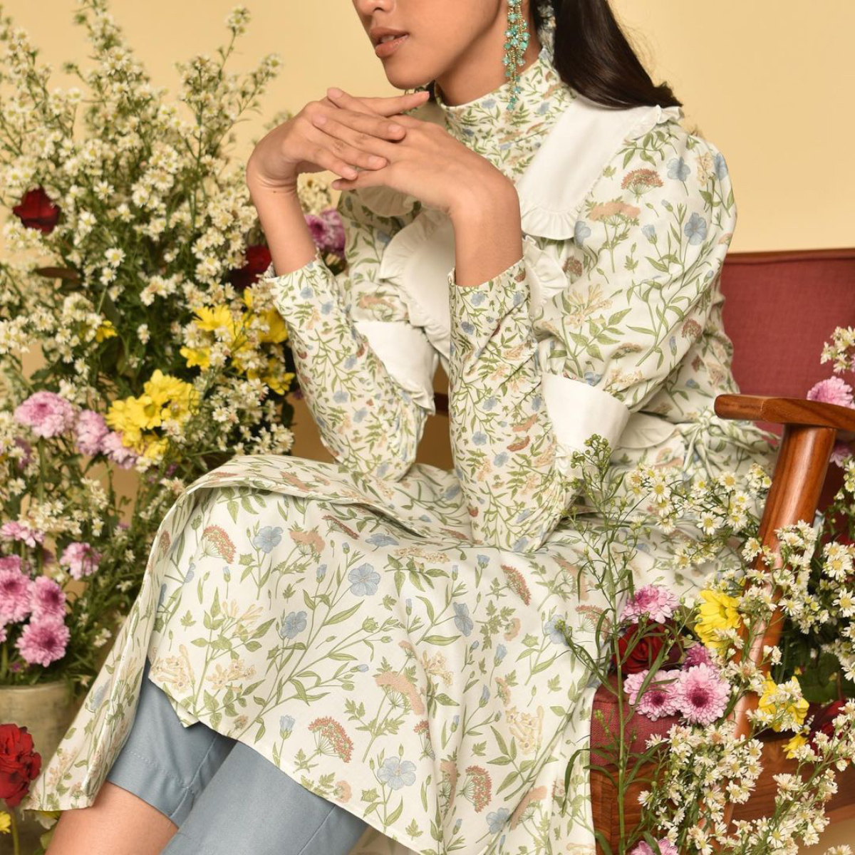 Tunik bergaya bohemian milik Sideline Label