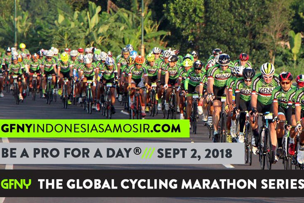 NOW! GRAN FONDO NEW YORK (GFNY) Indonesia 2018 goes Samosir Island, LAKE TOBA