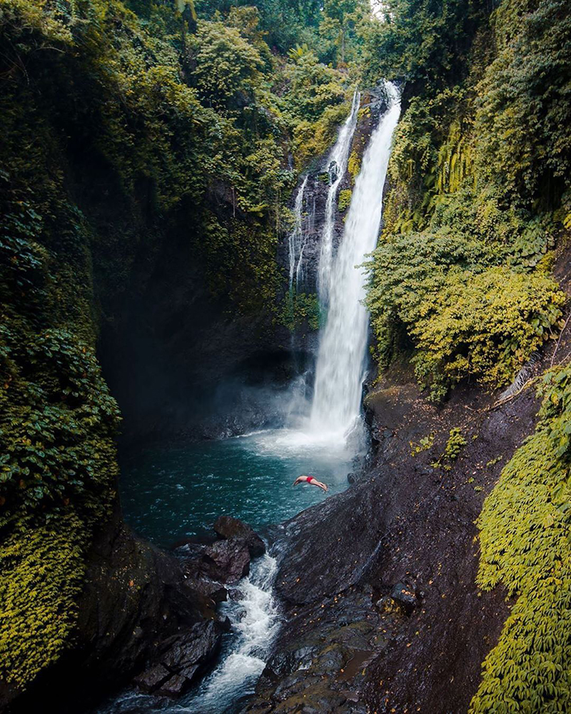 panorama Air Terjun Aling-aling, Buleleng, Bali